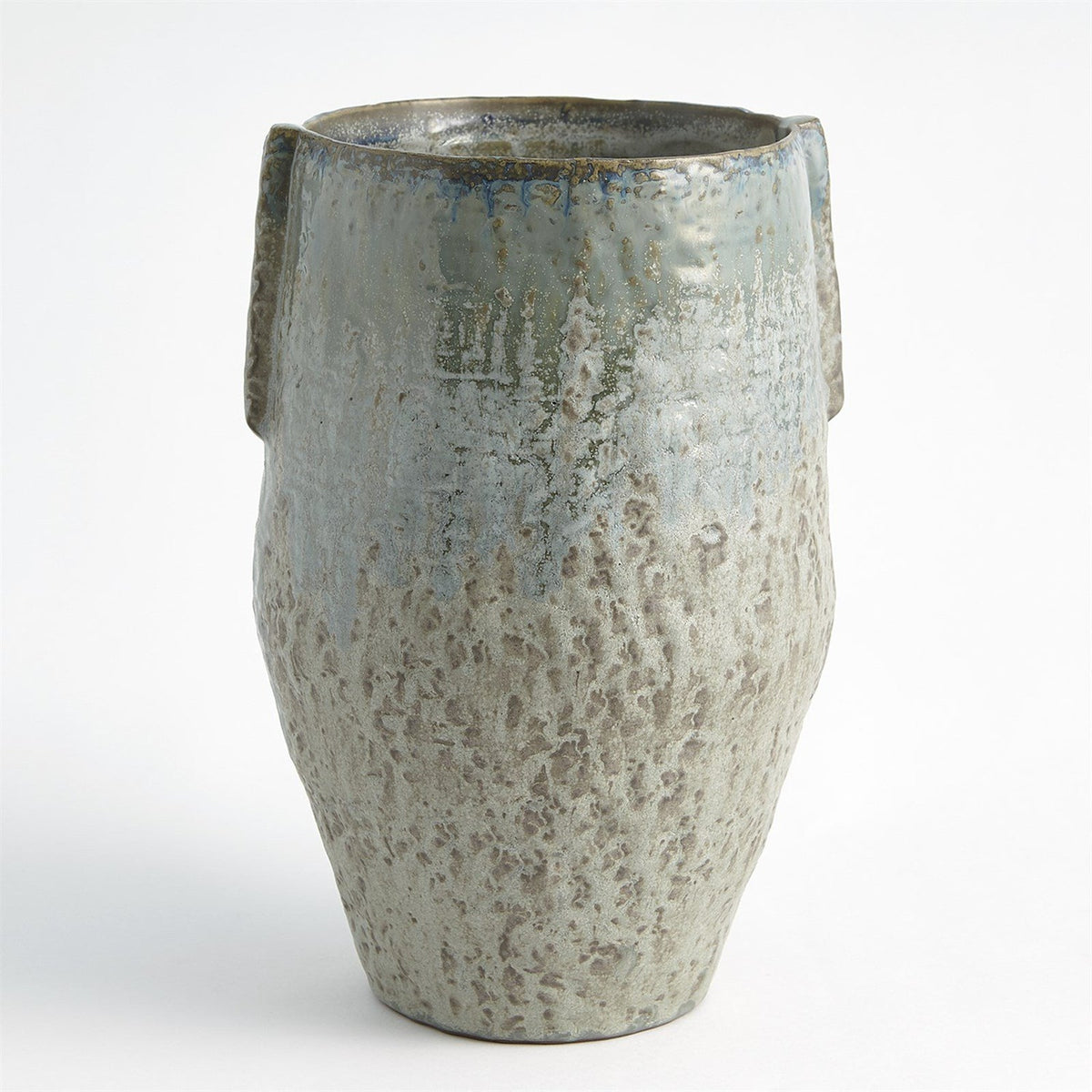 Global Views Reactive Seafoam Pinch Pot Vase