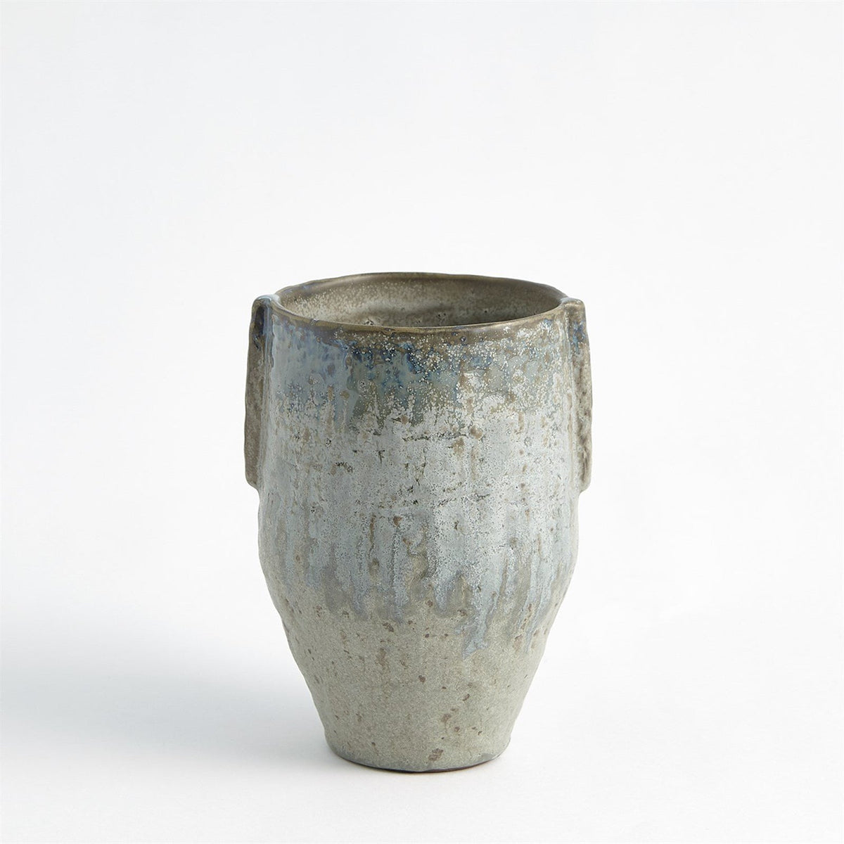 Global Views Reactive Seafoam Pinch Pot Vase