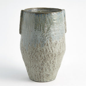 Global Views Reactive Seafoam Pinch Pot Vase