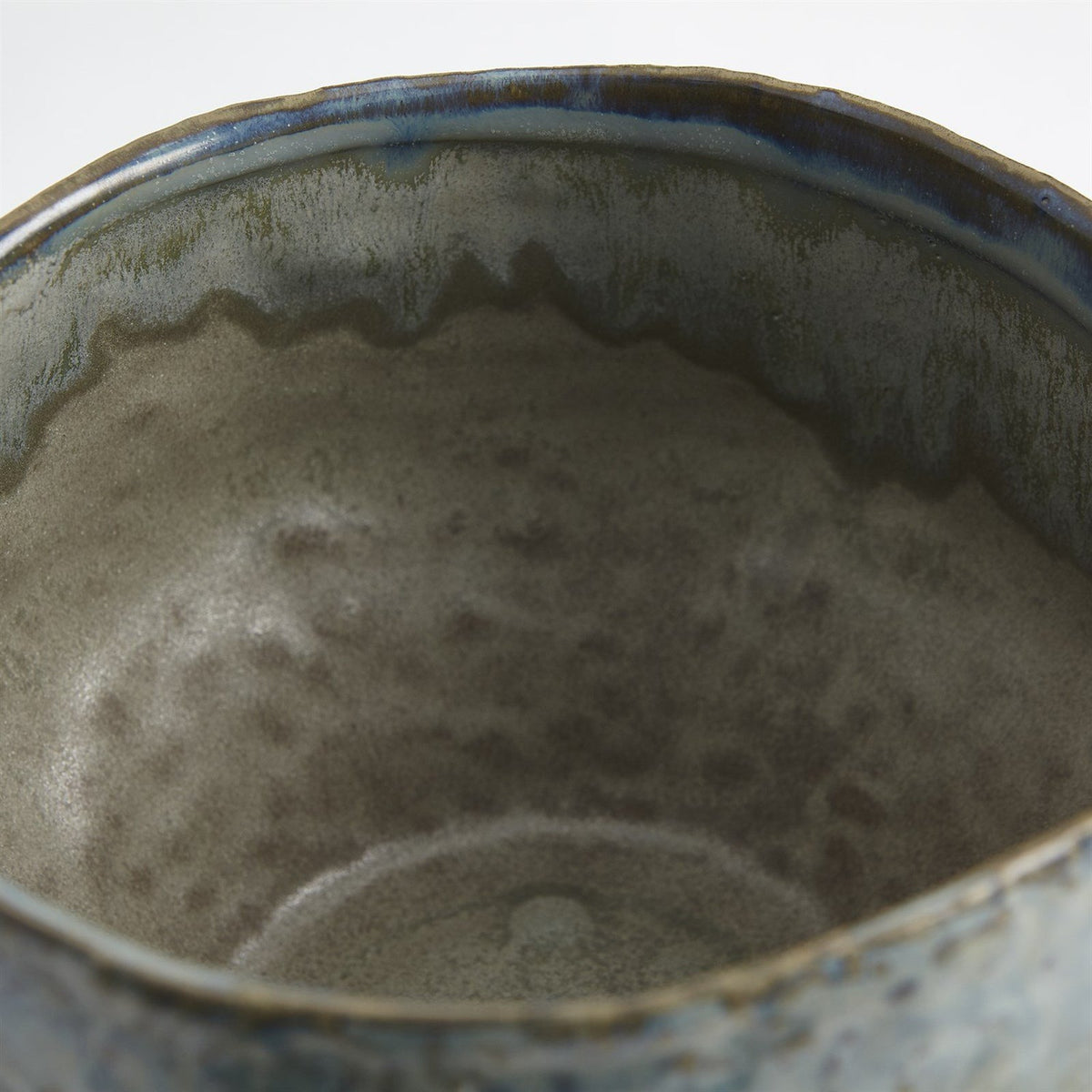 Global Views Reactive Seafoam Pinch Pot Vase