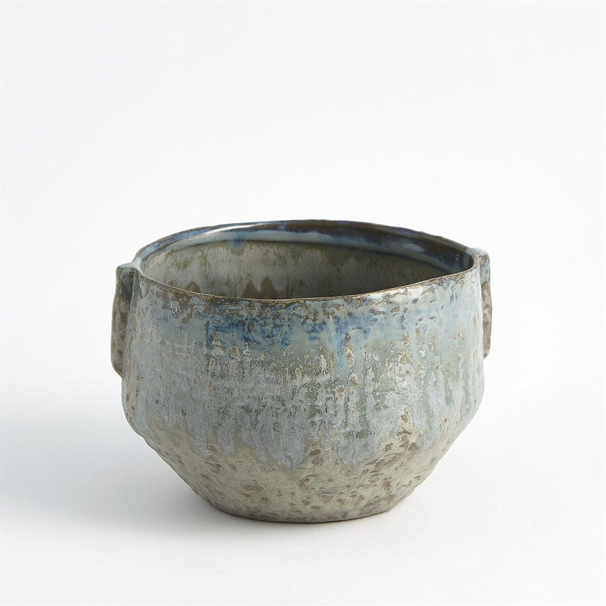 Global Views Small Reactive Seaform Pinch Pot Planter