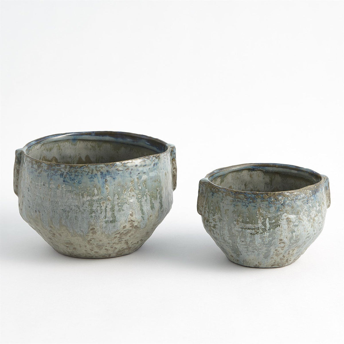 Global Views Small Reactive Seaform Pinch Pot Planter