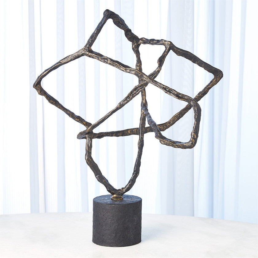 Global Views Bronze Tangled Sculpture