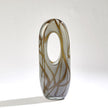 Global Views Grey Amber Swirl Vase