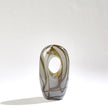 Global Views Grey Amber Swirl Vase