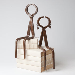 Global Views Iron Sitting Couple Sculpture