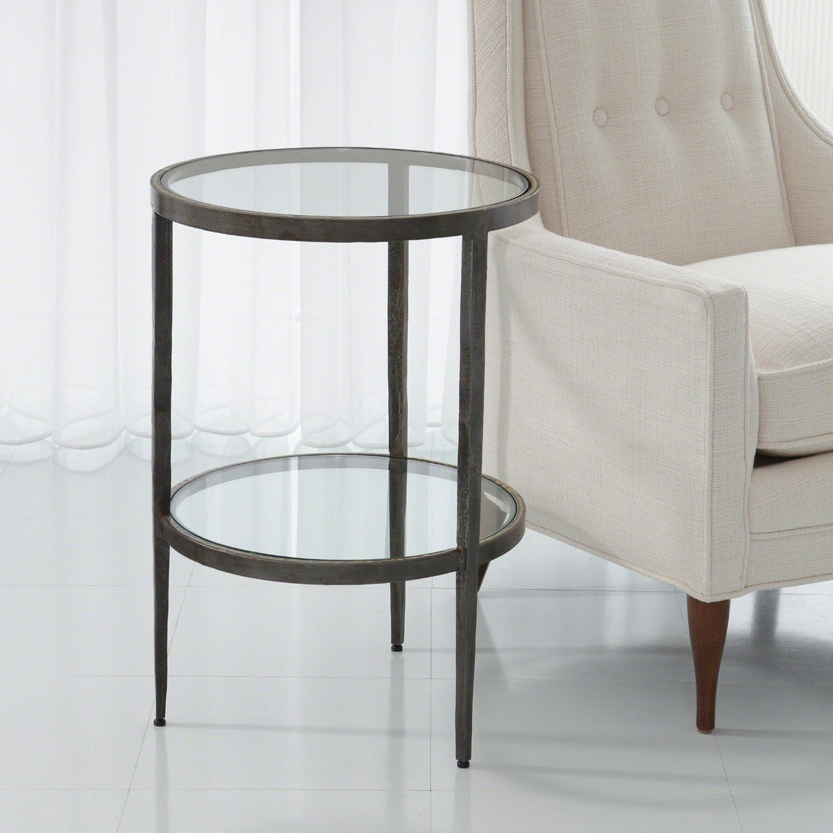 Global Views Laforge Two-Tier Side Table