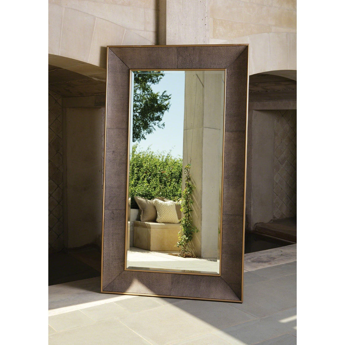 Global Views Churchill Floor Mirror