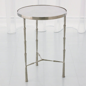 Global Views Antique Brass Spike Accent Table