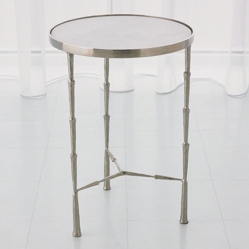 Global Views Antique Brass Spike Accent Table