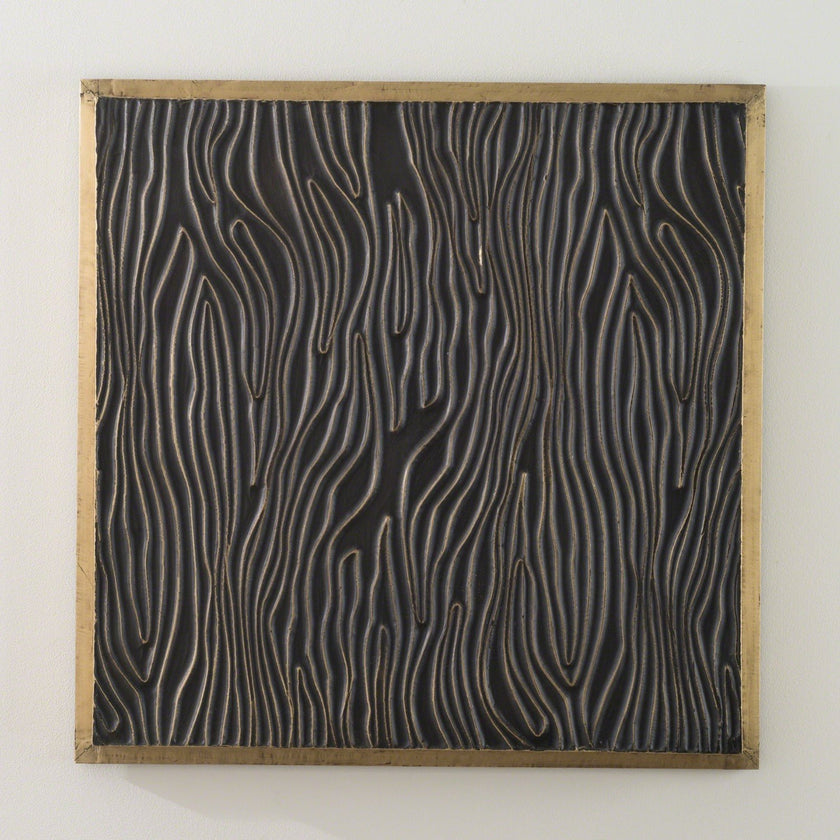 Global Views Bronze Brass Forest Panel