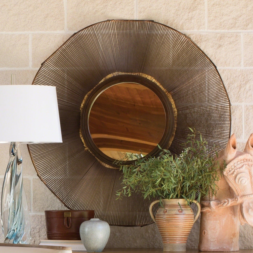 Global Views Bronze Prairie Mirror