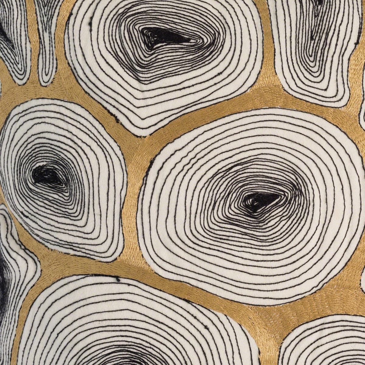 Global Views Black Gold Agate Pillow
