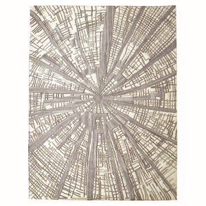 Global Views Vortex Rug-Ivory/Natural/Grey