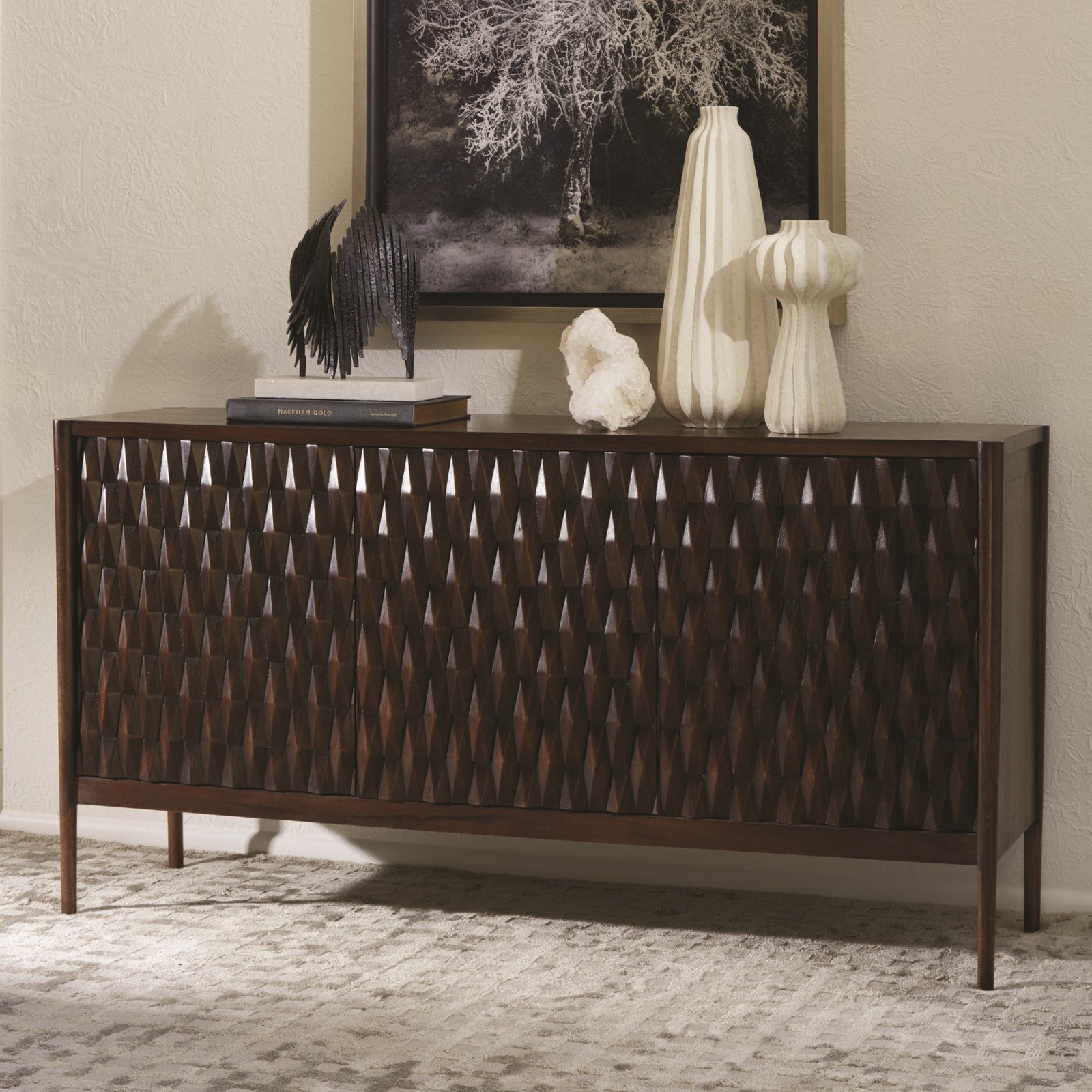 Global Views Kerf Cabinet