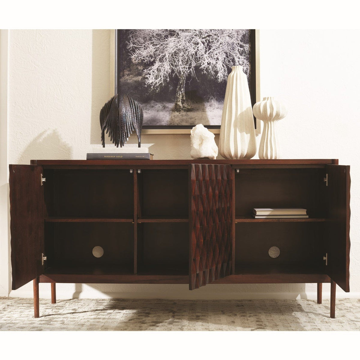 Global Views Kerf Cabinet
