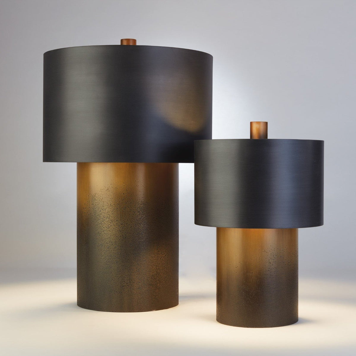 Global Views Tortoise Drum Lamp