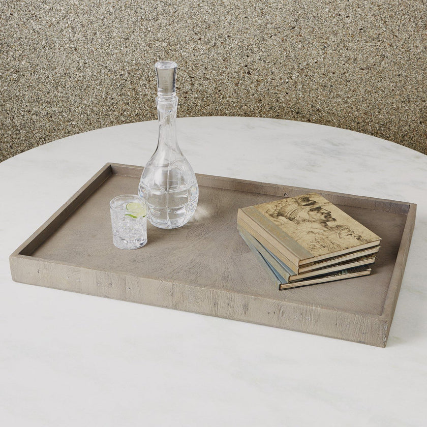 Global Views Driftwood Ottoman Tray