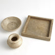 Global Views Antiqued White Marble Bowl