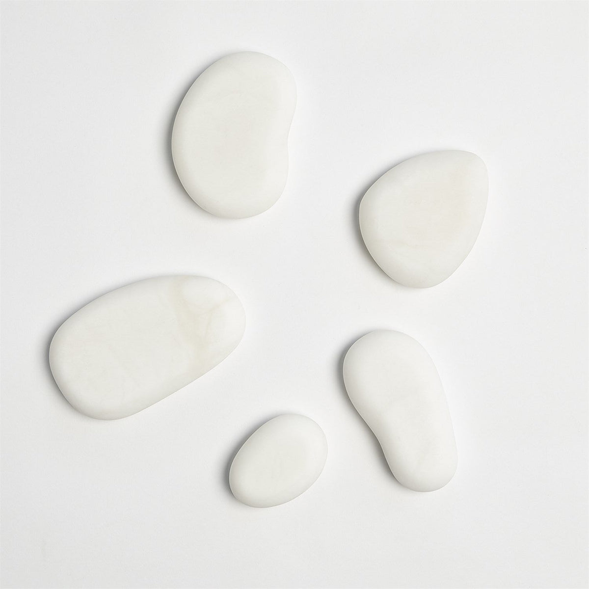 Global Views Albaster River Rocks Set of 5