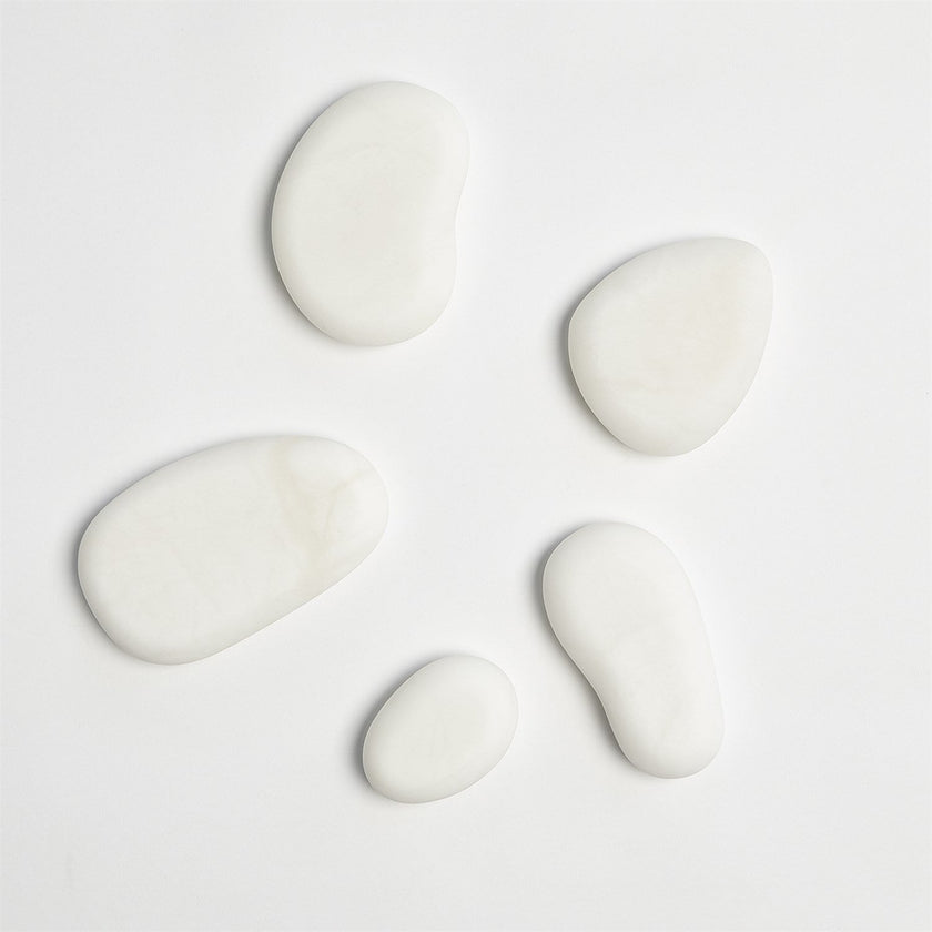 Global Views Albaster River Rocks Set of 5