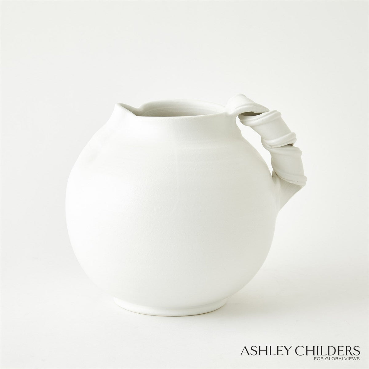 Global Views White Curt Pitchers
