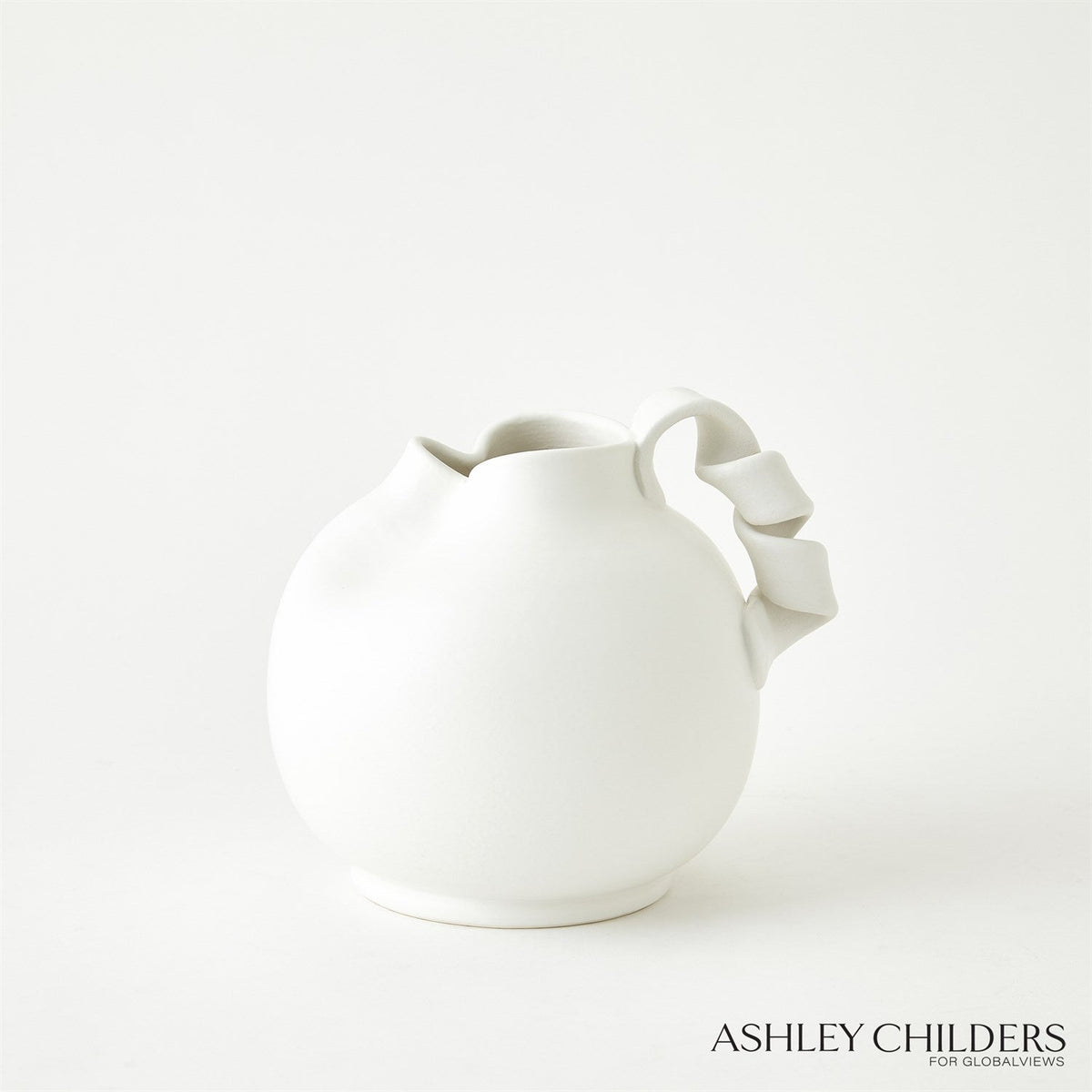 Global Views White Curt Pitchers