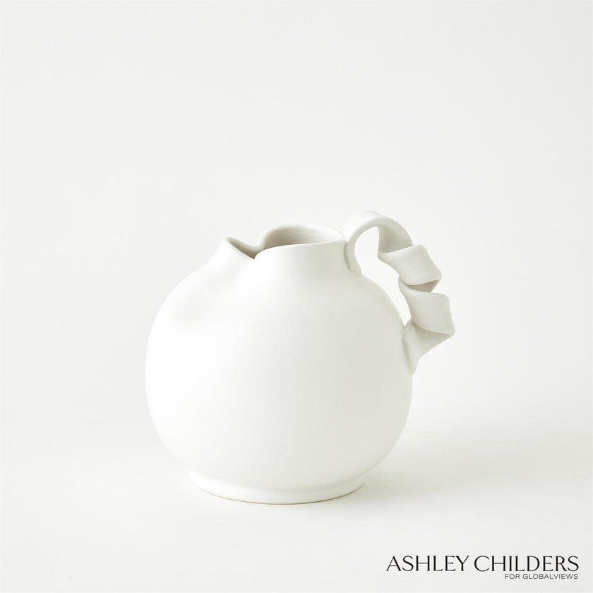 Global Views White Curt Pitchers