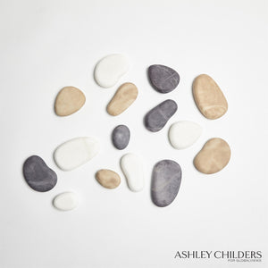Global Views Albaster River Rocks Set of 5