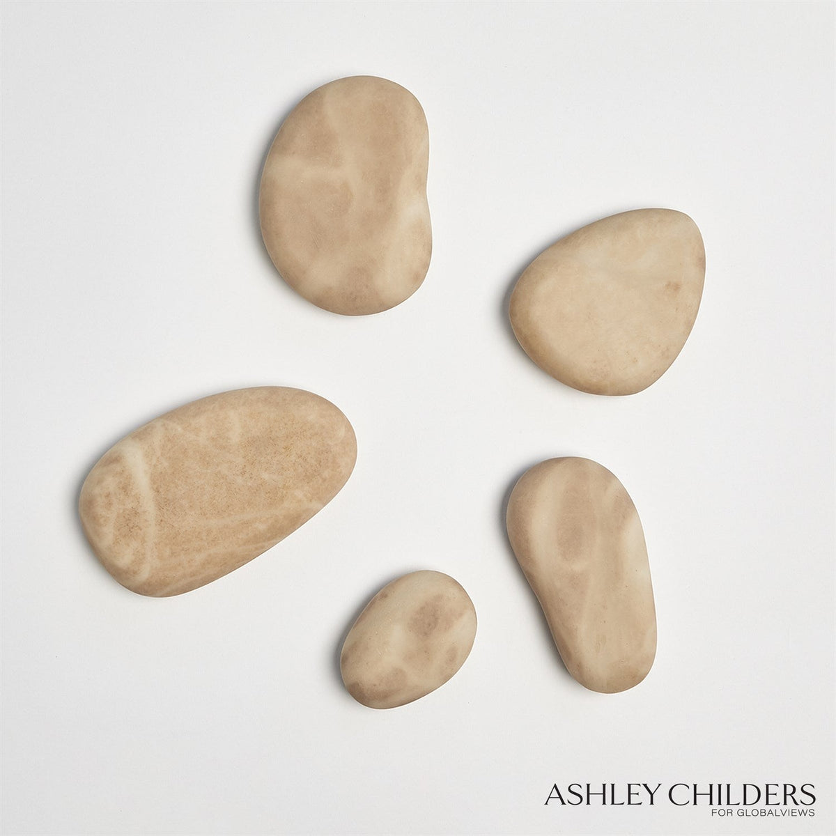 Global Views Albaster River Rocks Set of 5
