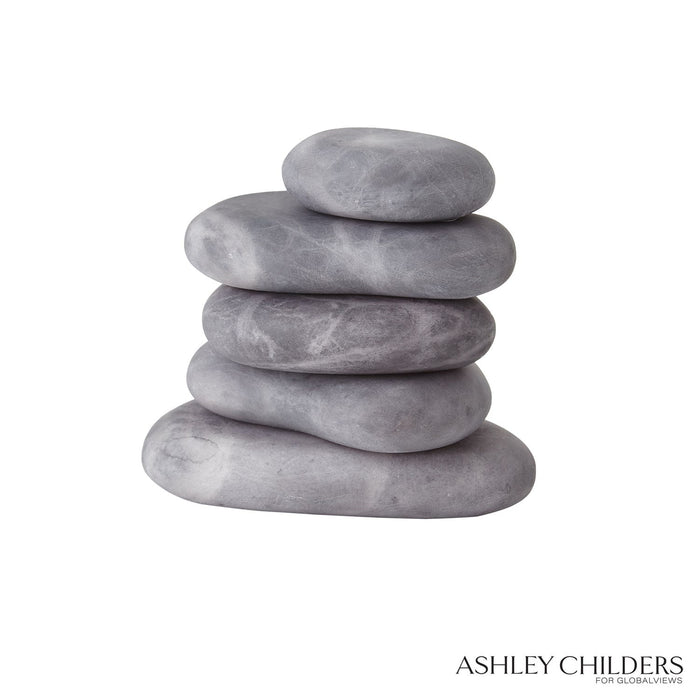 Global Views River Rocks - Set of 5 by Ashley Childers