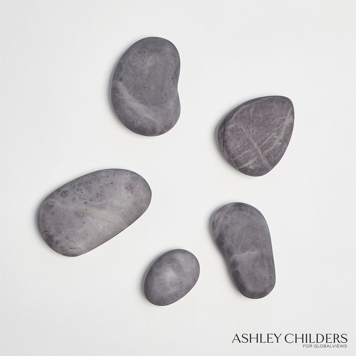 Global Views River Rocks - Set of 5 by Ashley Childers