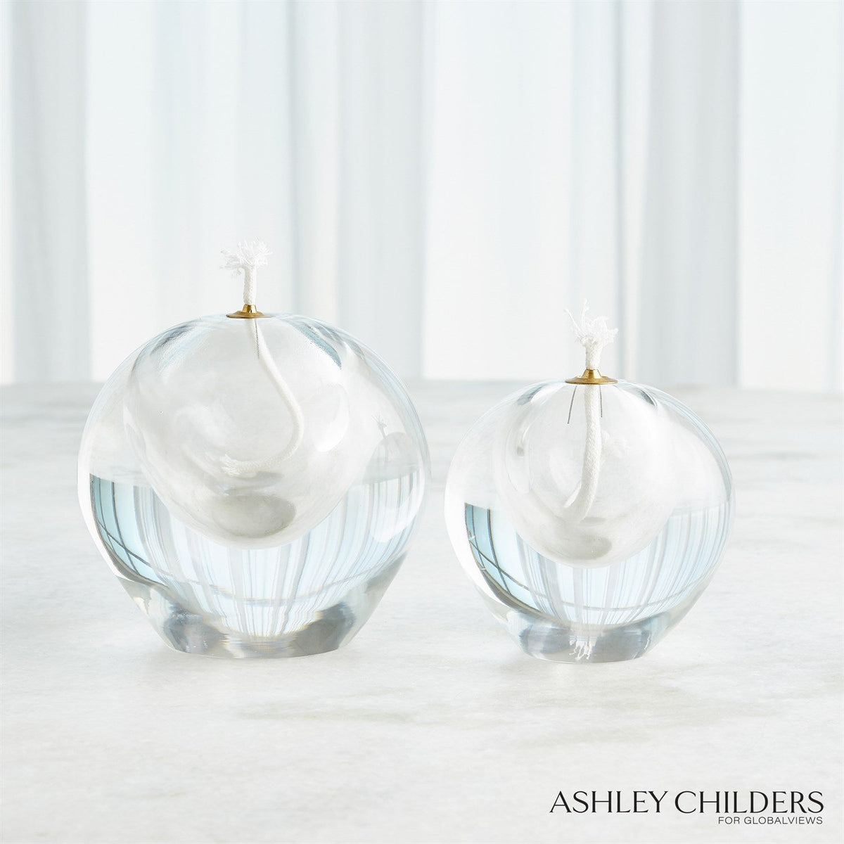 Global Views Clear Daphne Oil Candle