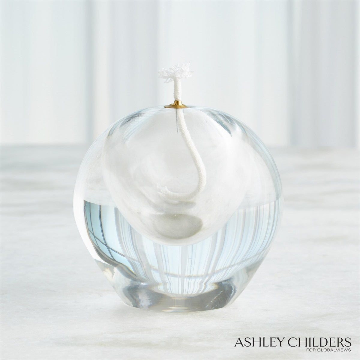Global Views Clear Daphne Oil Candle