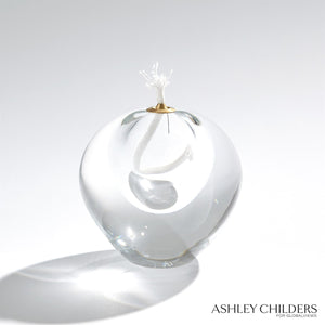 Global Views Clear Daphne Oil Candle