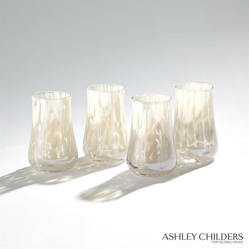 Global Views Hamish Glass Opal Dots by Ashley Childers