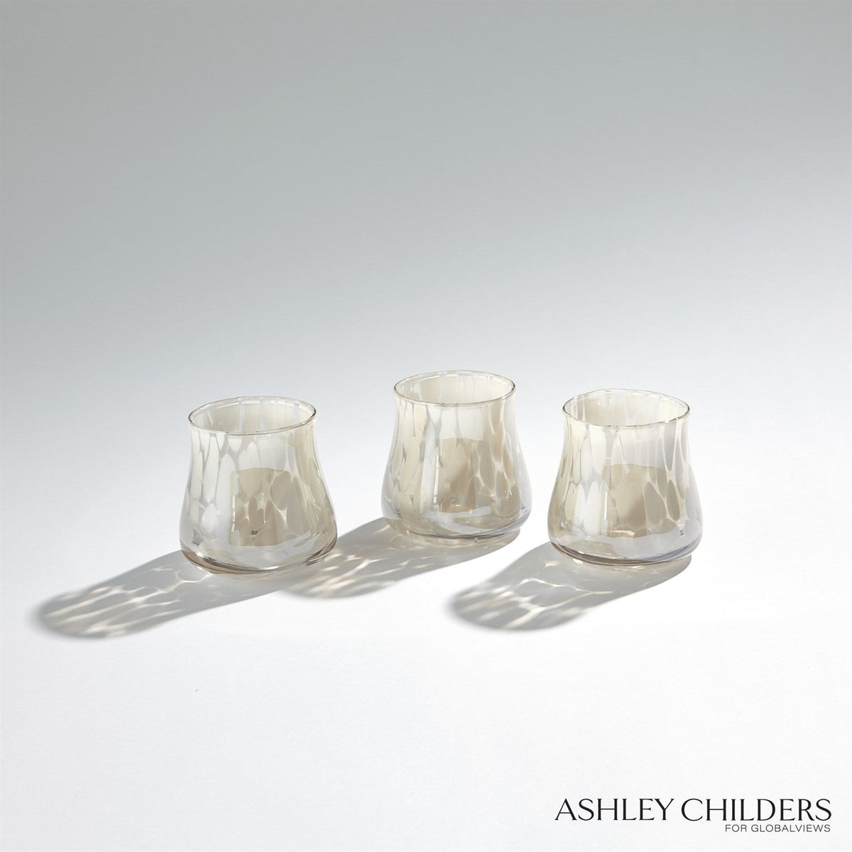 Global Views Hamish Glass Opal Dots by Ashley Childers