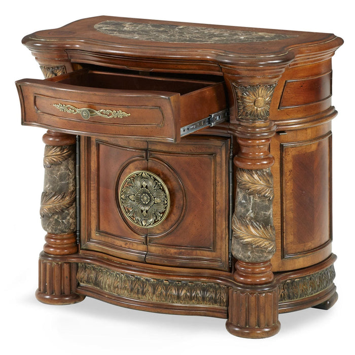 Michael Amini Villa Valencia Bedside Chest Nightstand