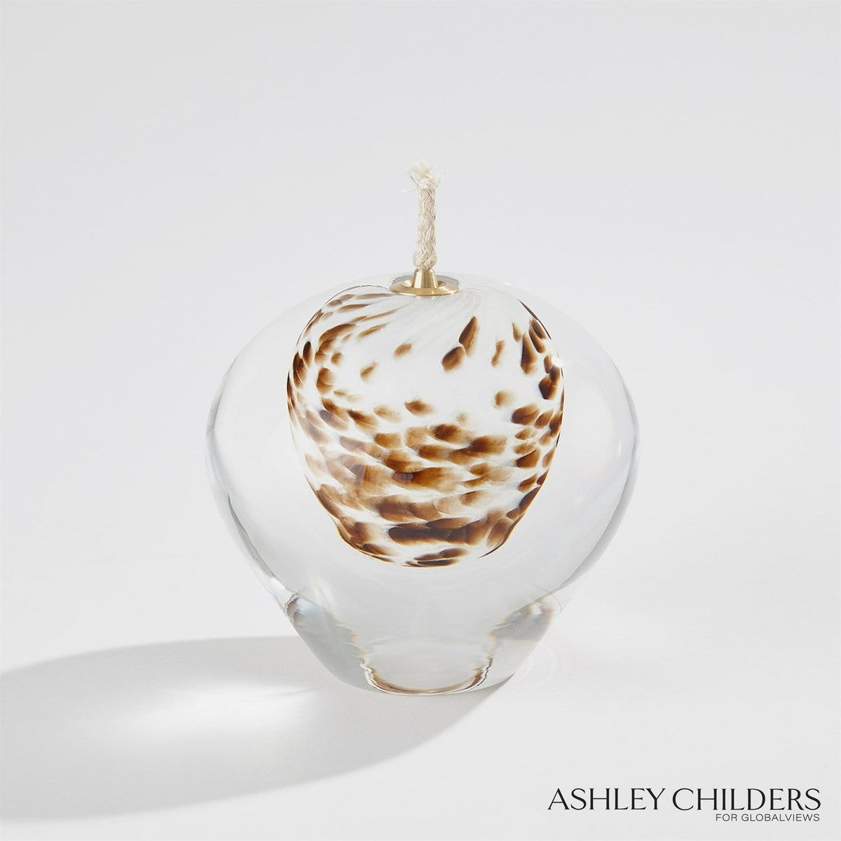 Global Views Brown Spots Daphne Oil Candle