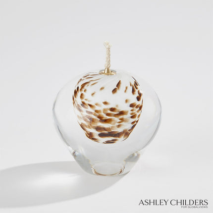 Global Views Brown Spots Daphne Oil Candle