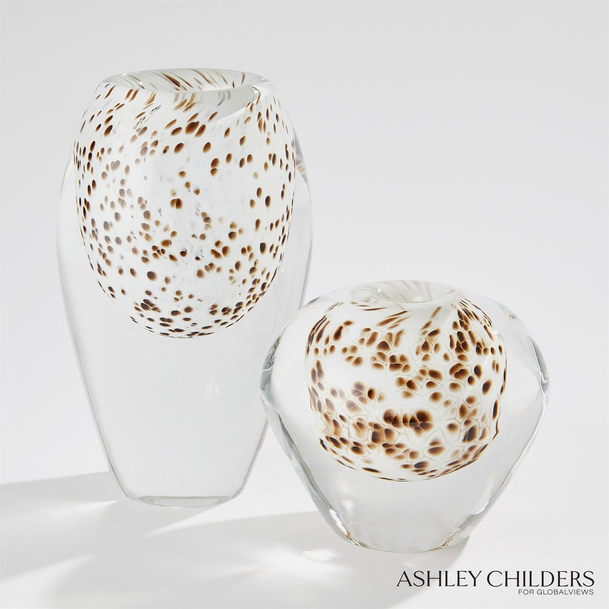 Global Views Brown Spots Livingston Vase
