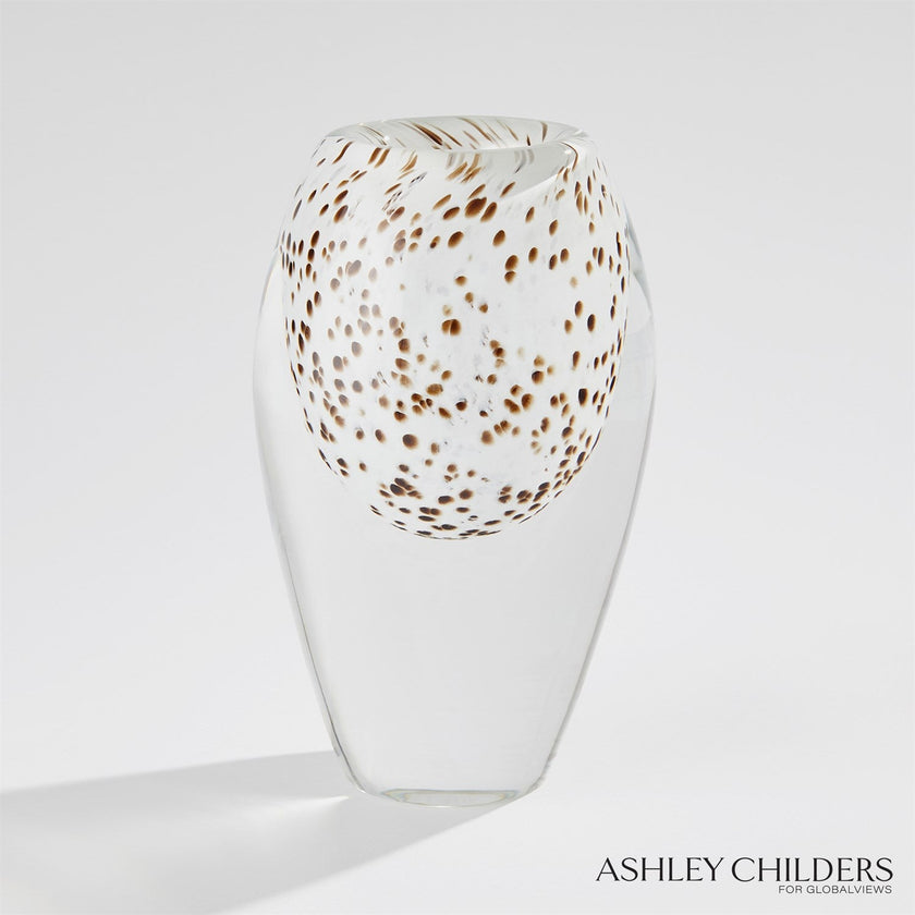 Global Views Brown Spots Livingston Vase