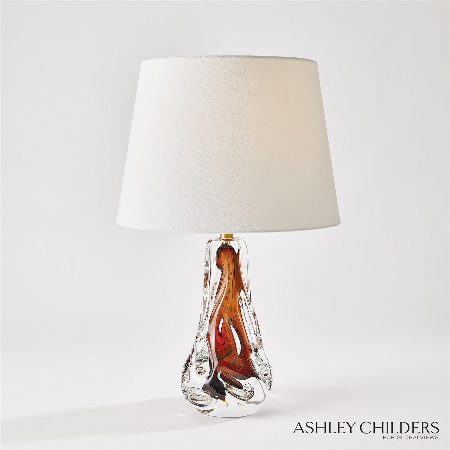 Global Views Lila Lamp-Amber by Ashley Childers