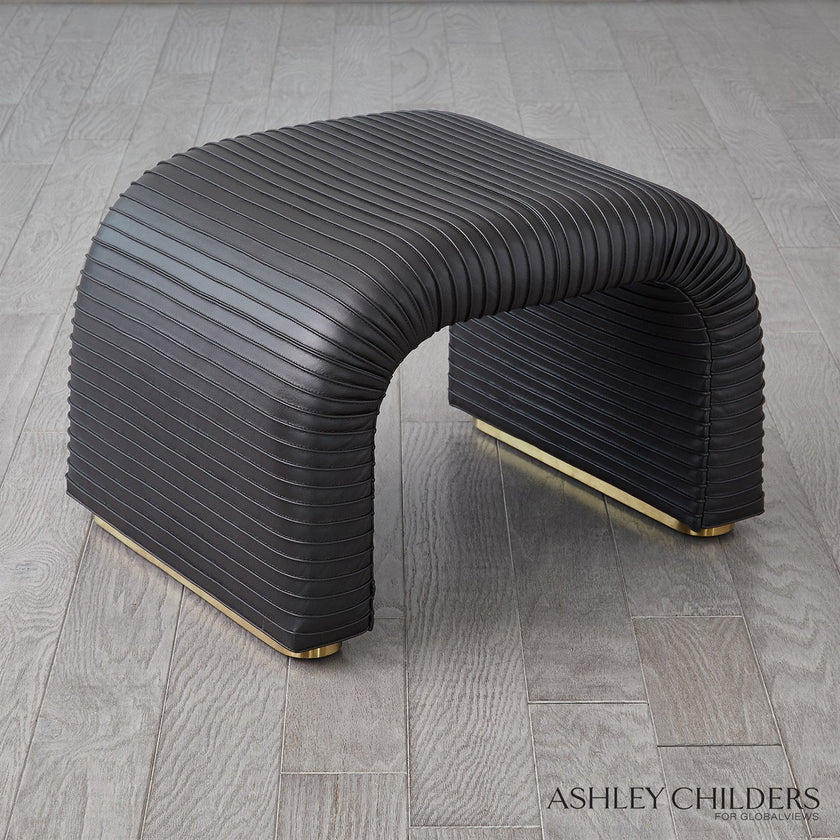 Global Views Cade Stool by Ashley Childers