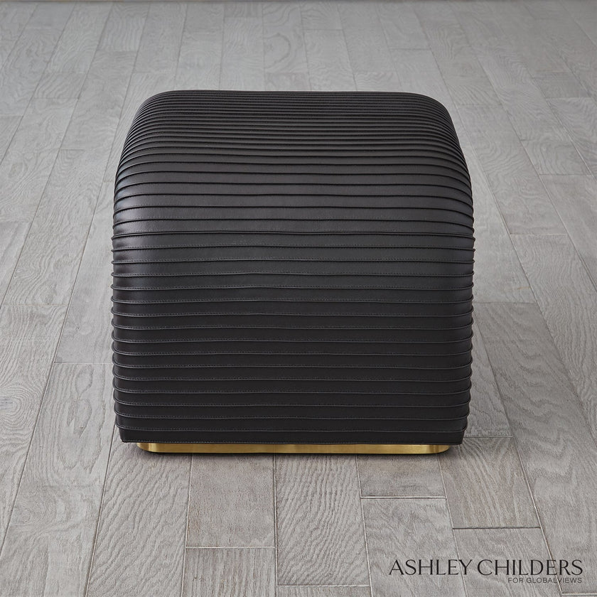 Global Views Cade Stool by Ashley Childers
