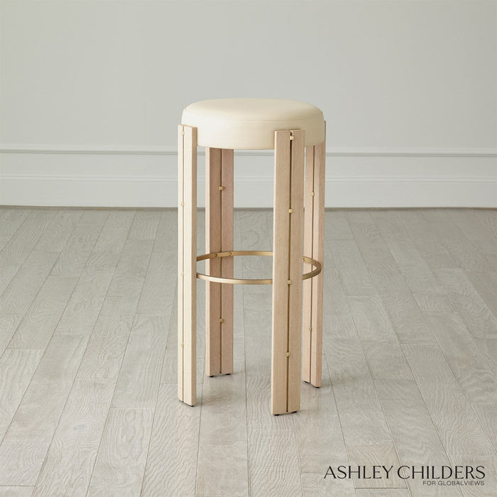 Global Views Paxton Bar Stool by Ashley Childers