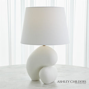 Global Views Matte White Muse Lamp