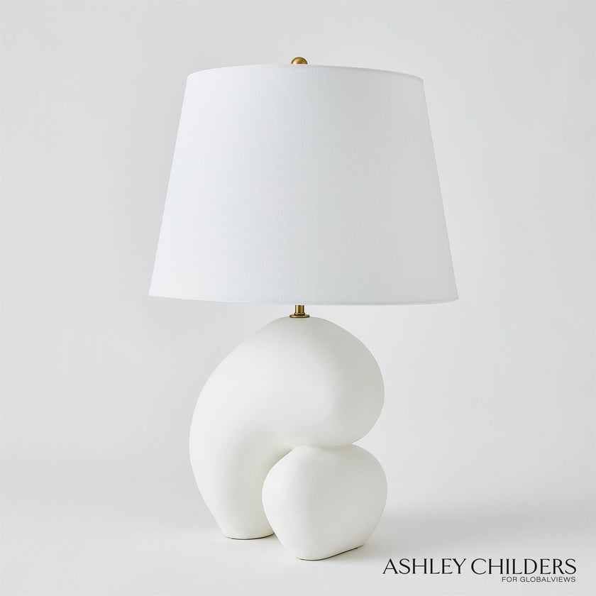 Global Views Matte White Muse Lamp