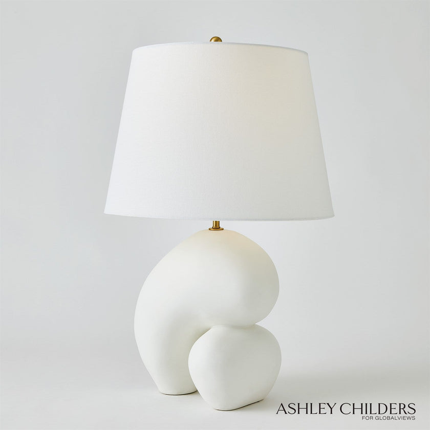 Global Views Matte White Muse Lamp