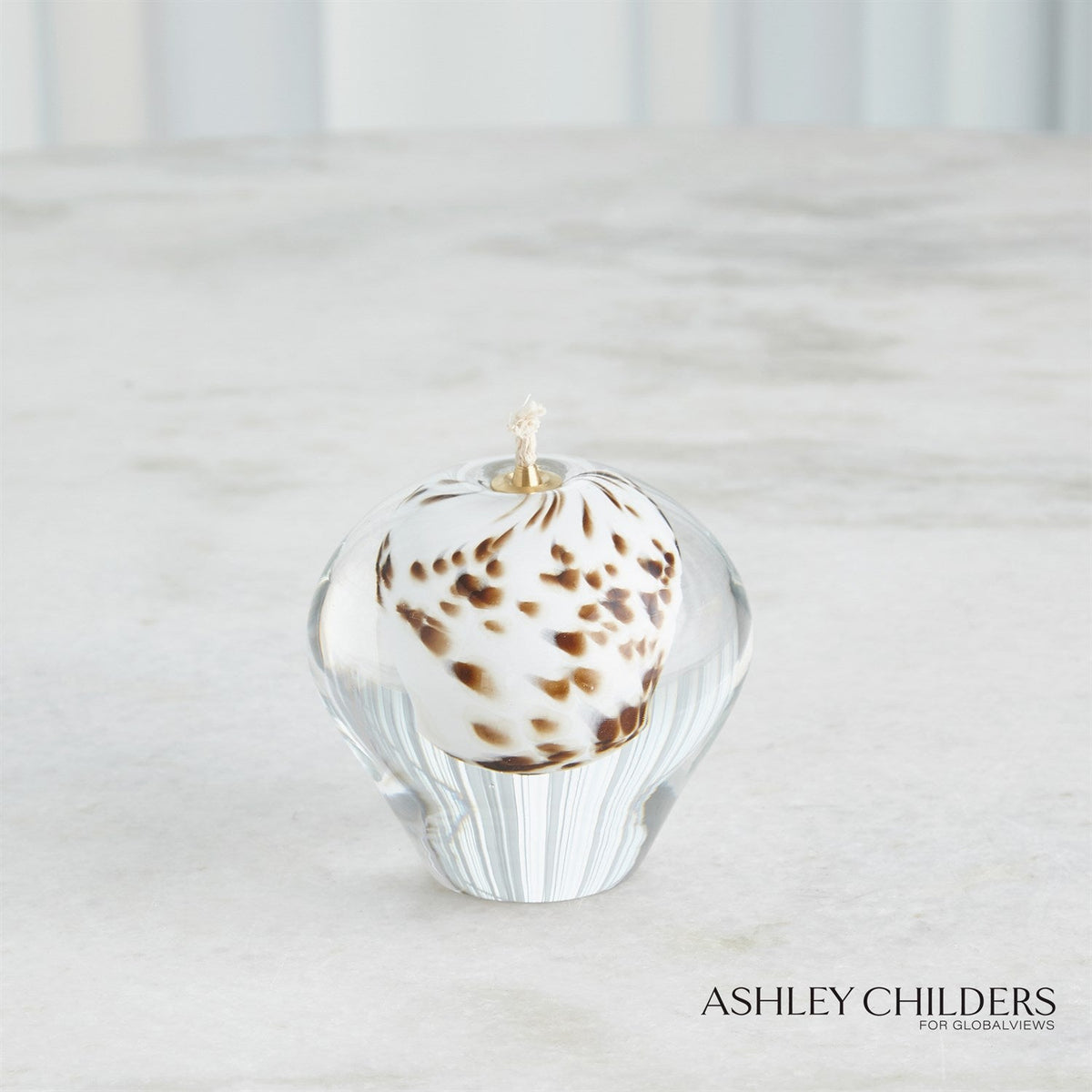 Global Views Brown Spots Daphne Oil Candle